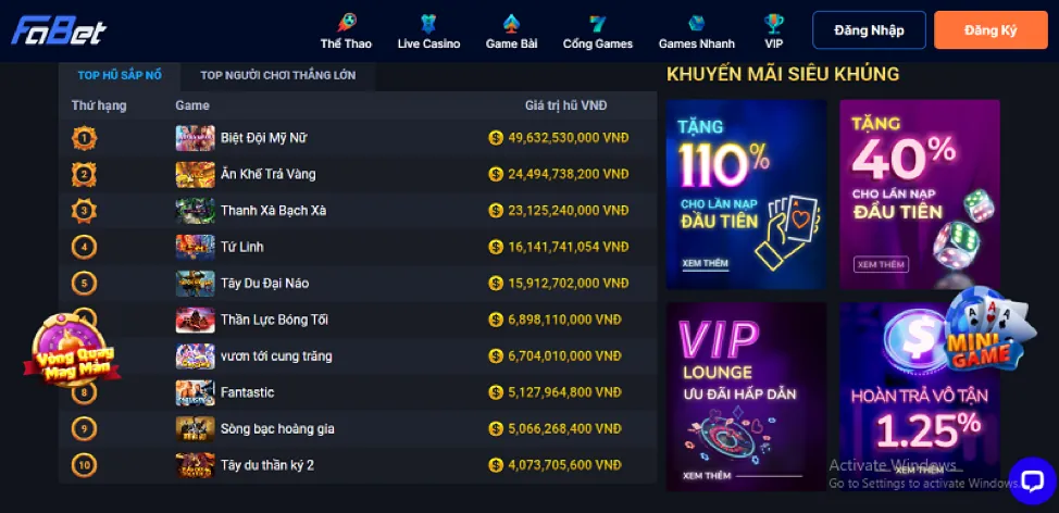 Thưởng Nạp Tiền 35WIN